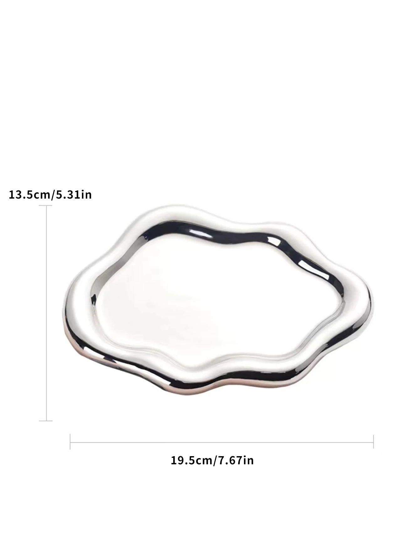 Ordelle | Bandeja Decorativa Cloud em Cerâmica para Joias