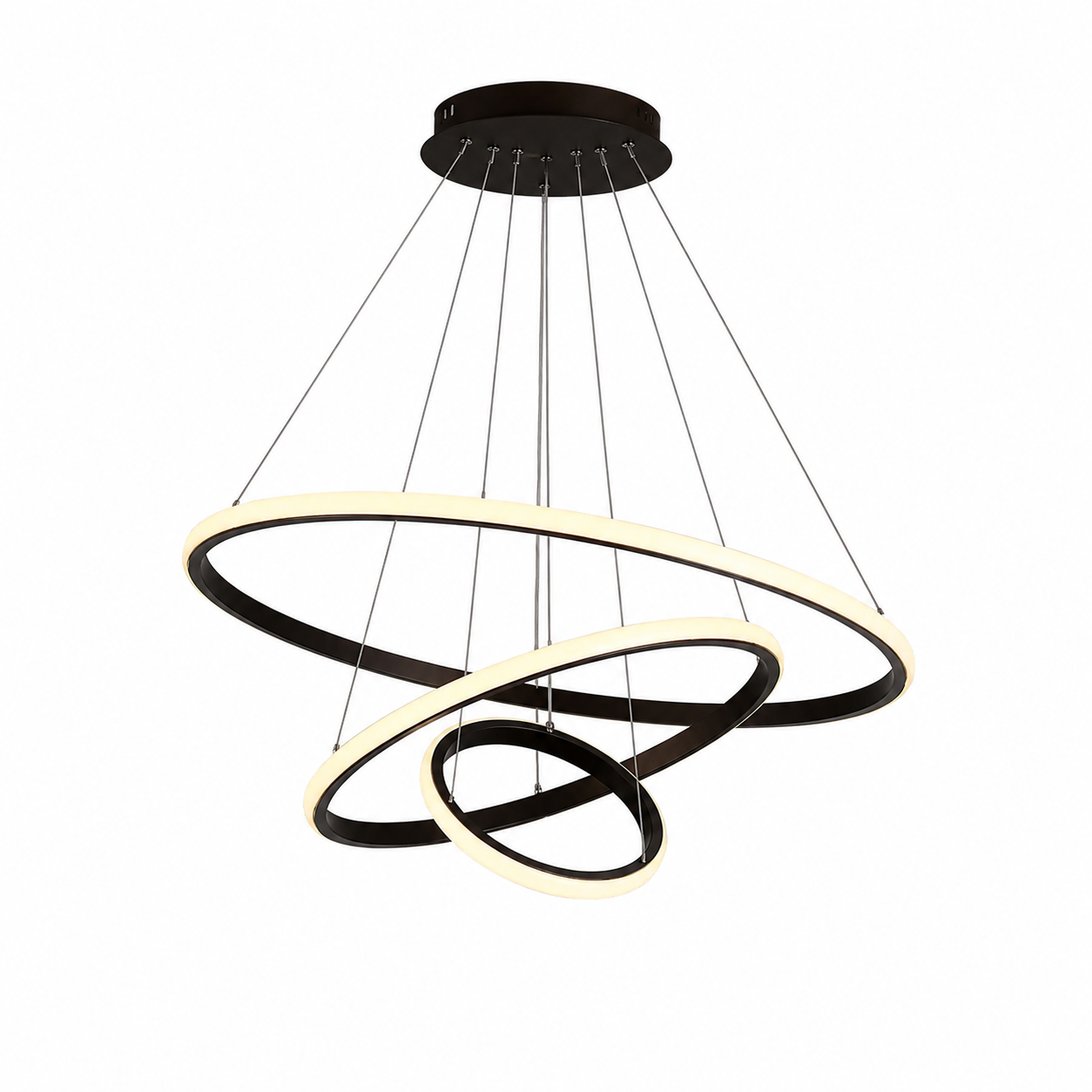 Ordelle | Luminária Pendente LED Aura — Design de Anéis
