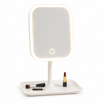 Ordelle | Espelho de Maquiagem LED com Iluminação Tricolor