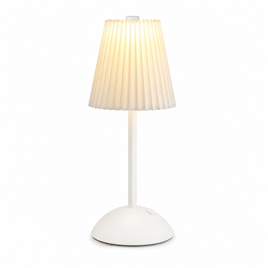Ordelle | Luminária de Mesa LED Plissada Recarregável