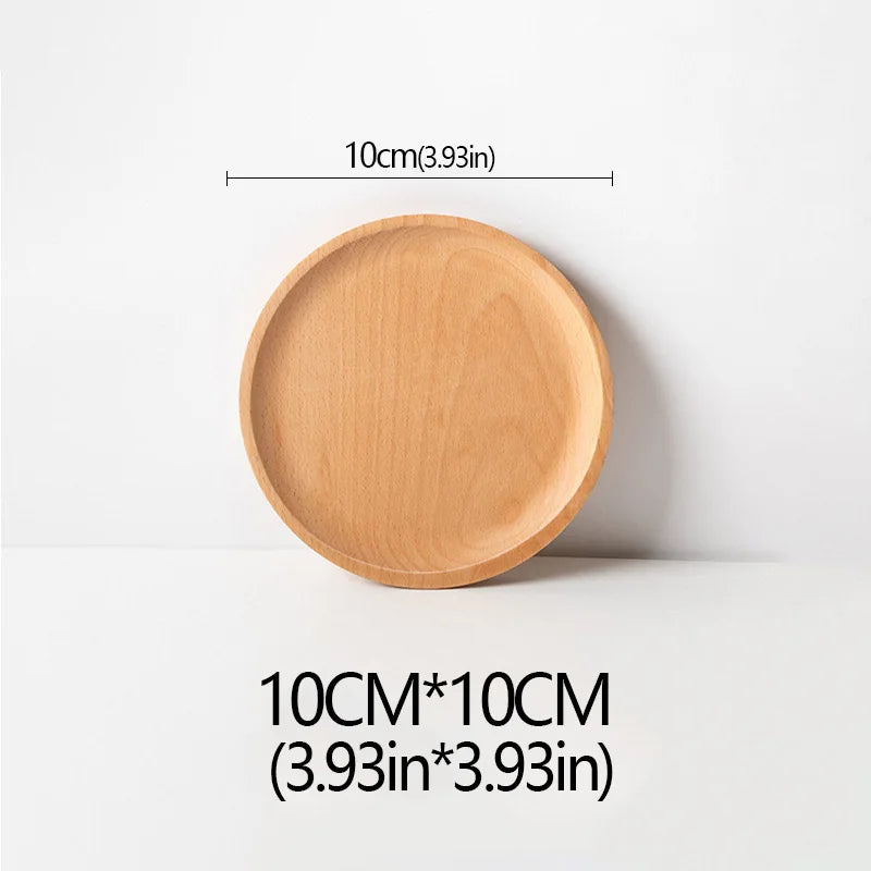 Wood Beech Plate Fruit Plate Oval Pallet Trays Decorative Candy Rectangular Dessert Dinner Tableware Tray, Kitchen Accessories