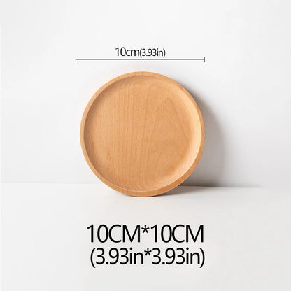 Wood Beech Plate Fruit Plate Oval Pallet Trays Decorative Candy Rectangular Dessert Dinner Tableware Tray, Kitchen Accessories