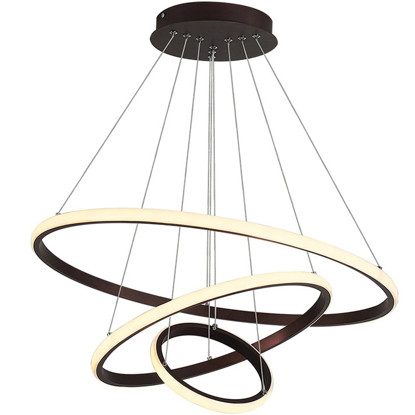 Ordelle | Luminária Pendente LED Aura — Design de Anéis