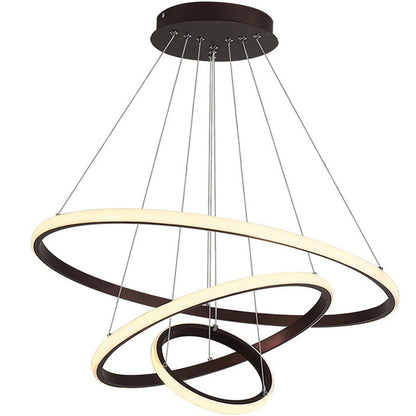 Ordelle | Luminária Pendente LED Aura — Design de Anéis