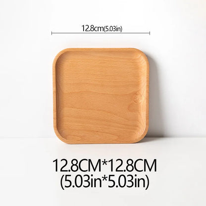 Wood Beech Plate Fruit Plate Oval Pallet Trays Decorative Candy Rectangular Dessert Dinner Tableware Tray, Kitchen Accessories