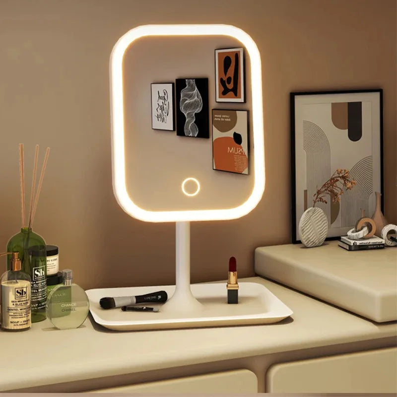 Ordelle | Espelho de Maquiagem LED com Iluminação Tricolor