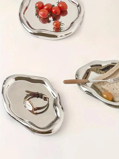 Ordelle | Bandeja Decorativa Cloud em Cerâmica para Joias