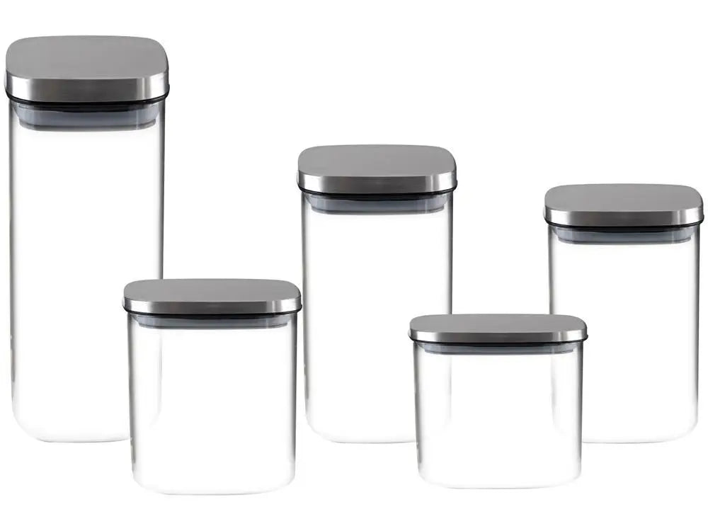 Ordelle | Kit de Potes Herméticos Transparentes com Tampa