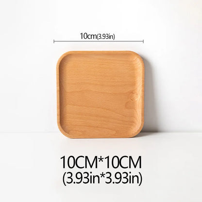 Wood Beech Plate Fruit Plate Oval Pallet Trays Decorative Candy Rectangular Dessert Dinner Tableware Tray, Kitchen Accessories