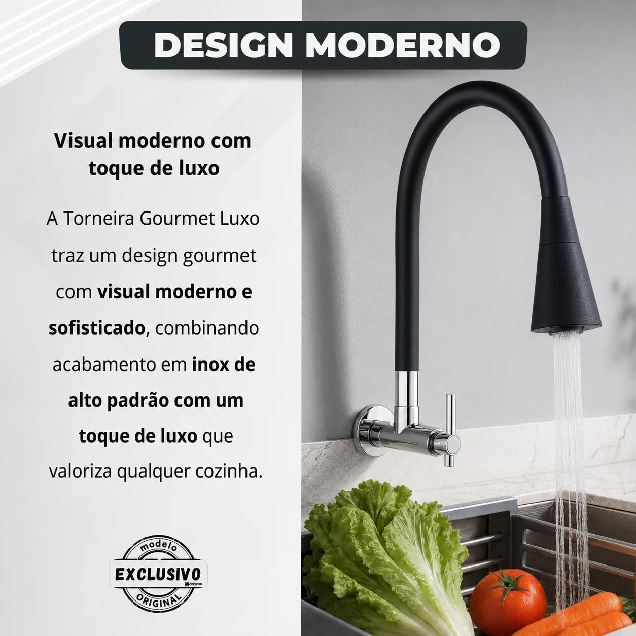 Ordelle | Torneira Gourmet Flexível Silicone
