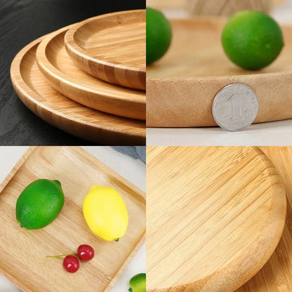 Wood Beech Plate Fruit Plate Oval Pallet Trays Decorative Candy Rectangular Dessert Dinner Tableware Tray, Kitchen Accessories